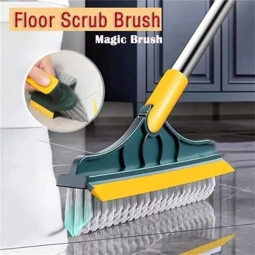 3 in 1 Bathroom Cleaning Brush with Wiper and Squeegees
