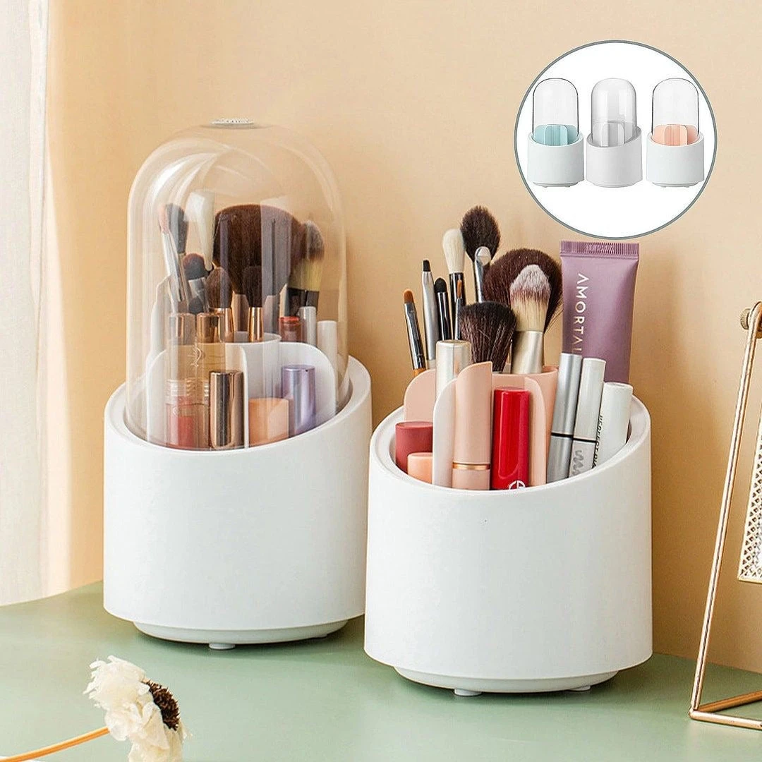 360 Rotating Luxury Makeup Brushes Holder