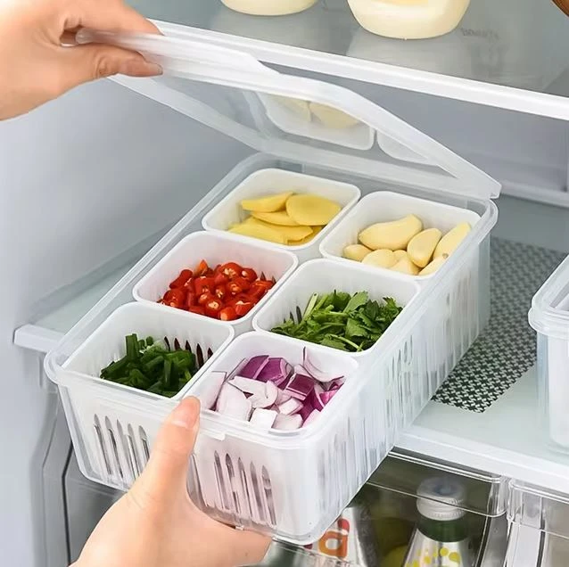 6 Grid Fridge Storage Box