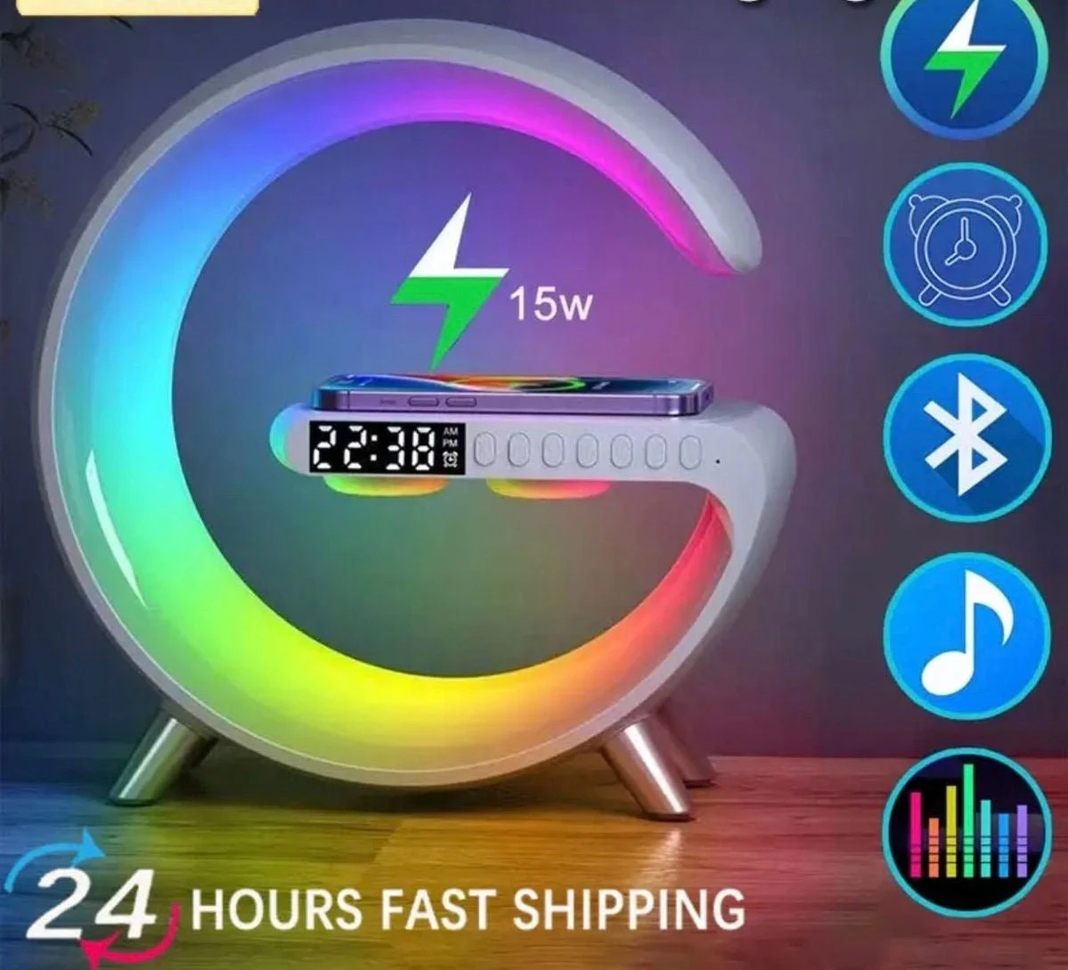 Bluetooth Speaker With Atmosphere Lamp