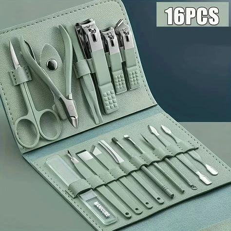 Stainless Steel Nail Cutter Tool Set 16pcs/set