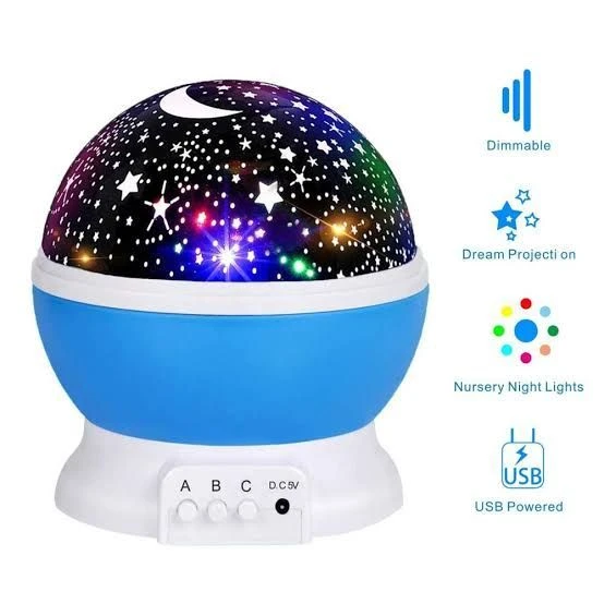 Star Master light Rotating Sky Colourful Light Starry sky night light projector Star and moonlight Table Lamp Night Light Star Master Decoration Light Festival Light - Table Lamp - Table Lamp