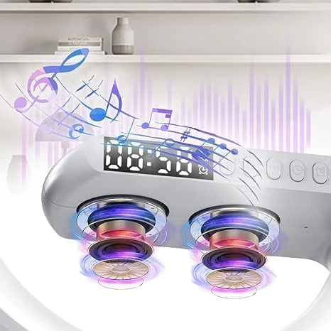 G63 Speaker Lamp - APP Control 3 in 1 Multi-Function Bluetooth Speaker With Wireless Charging, RGB Light and Alarm Clock - Charger G Lamp with Sunrise Alarm for Bedroom & Bedside table (G Speaker)