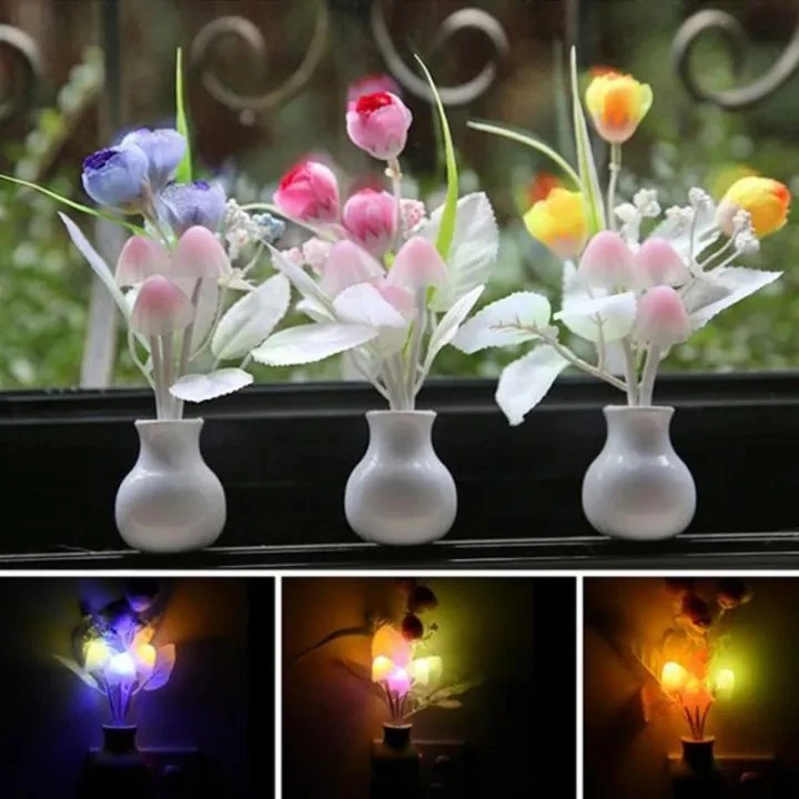 LED Sensor Dream Mushroom Lamp - Multicolor Night Light