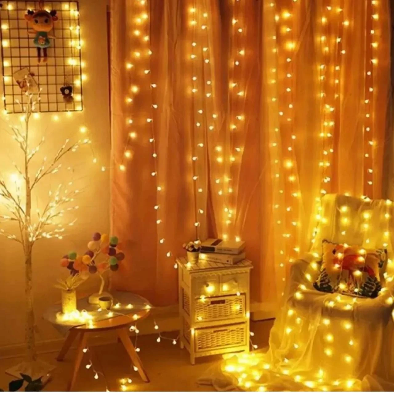 Fairy Decorative Light 80 Led- Golden, Weeding Festival Party 28 Feets water proof Led Light.