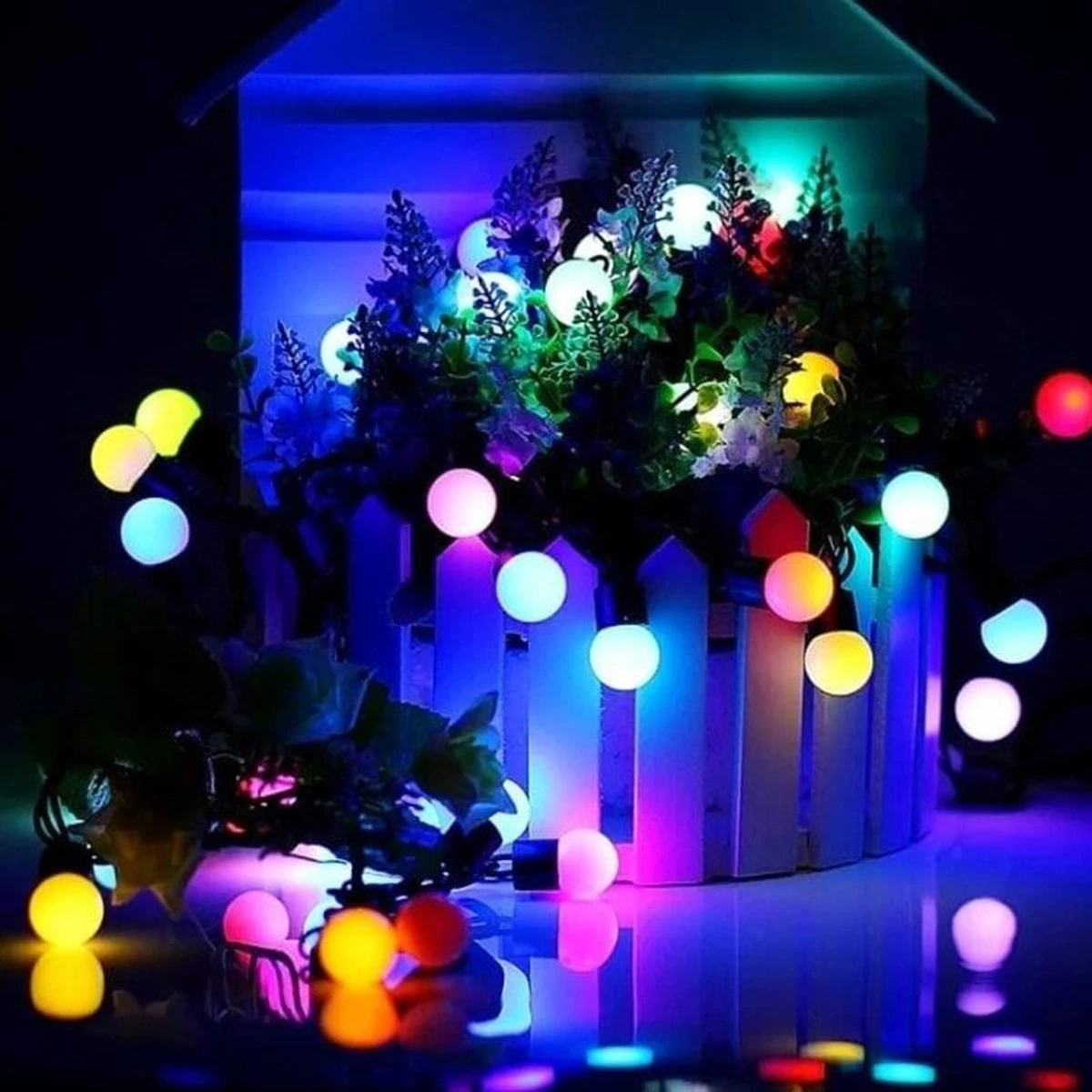 Decorative LED Fairy Light Ball Shaped - Multi-color - medium - bulbs - Light
