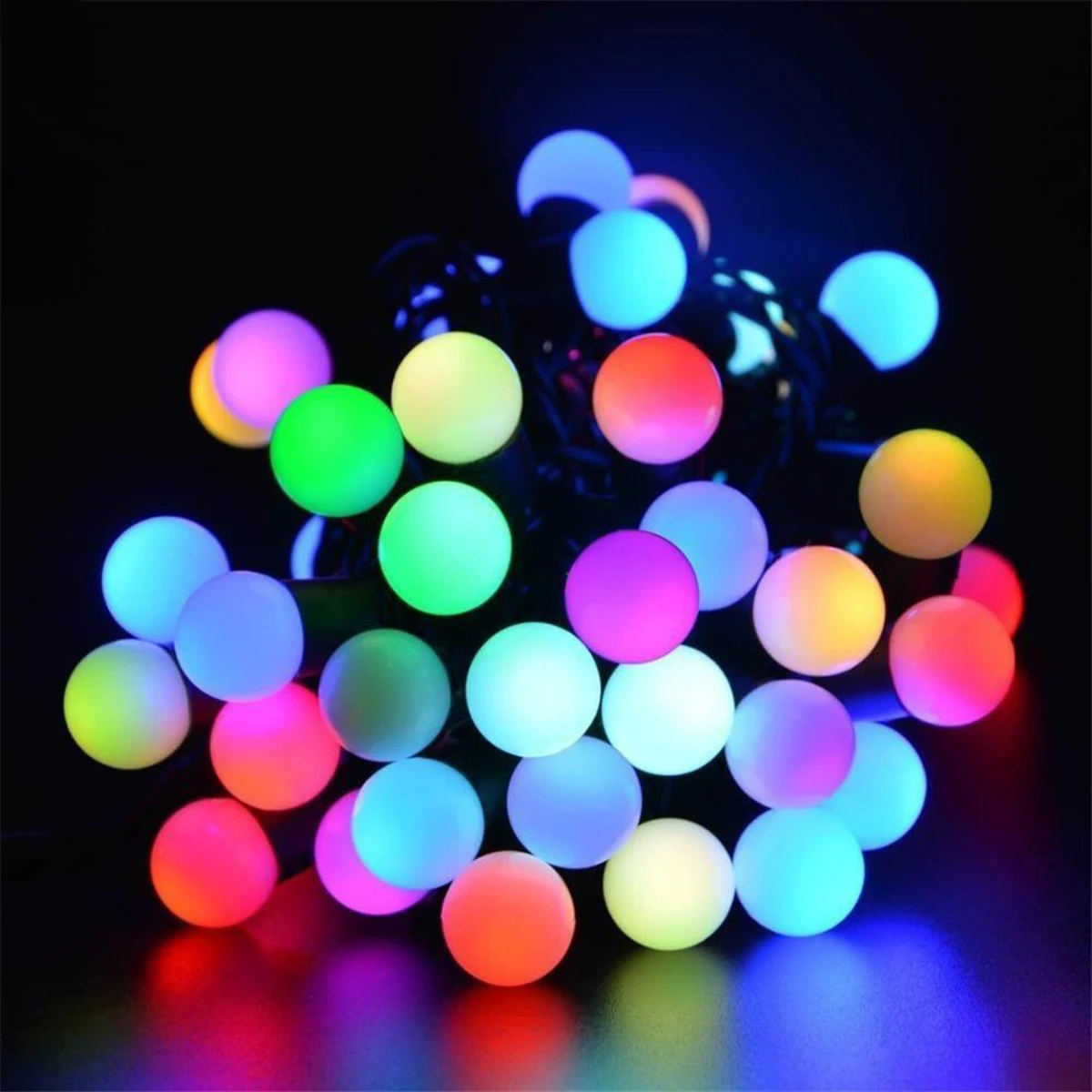 Decorative LED Fairy Light Ball Shaped - Multi-color - medium - bulbs - Light