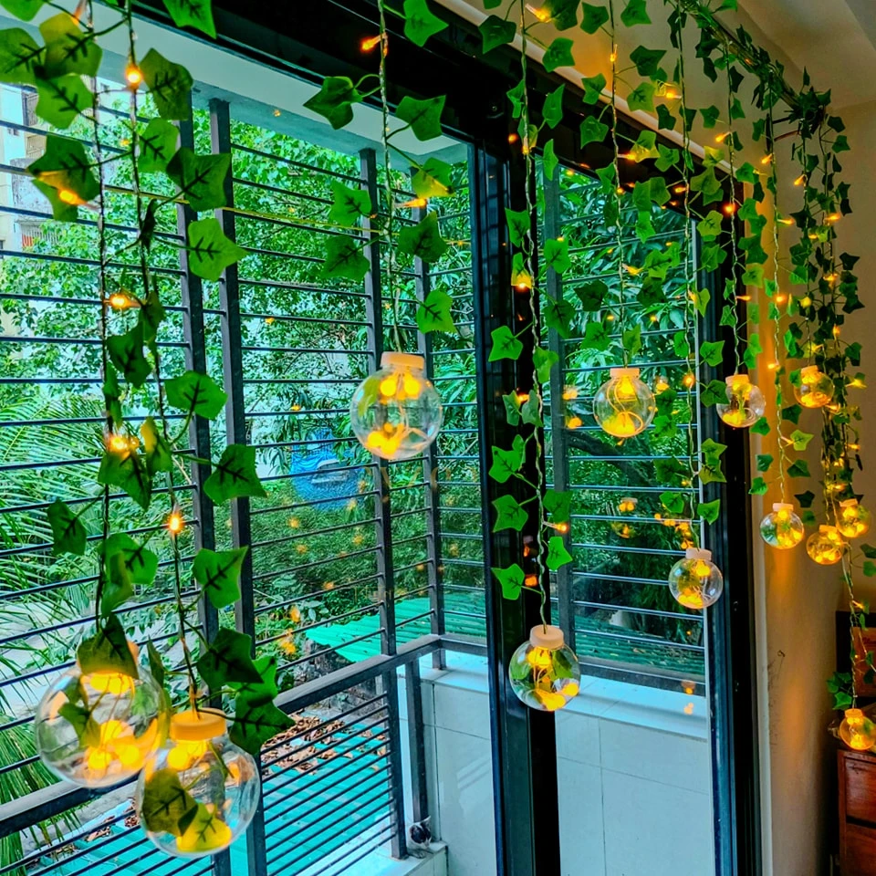 Wish Ball Leaf Curtain Light☘️