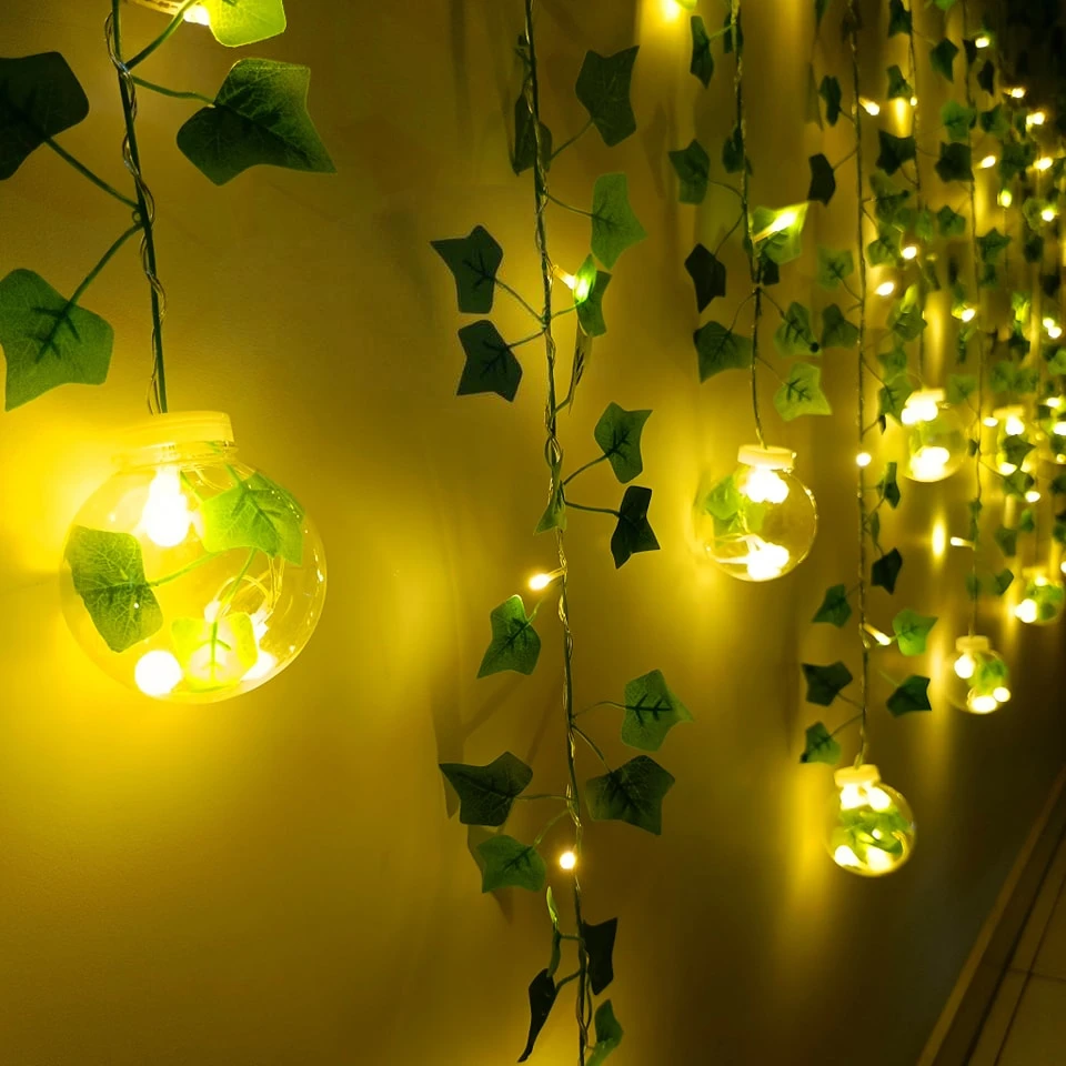 Wish Ball Leaf Curtain Light☘️